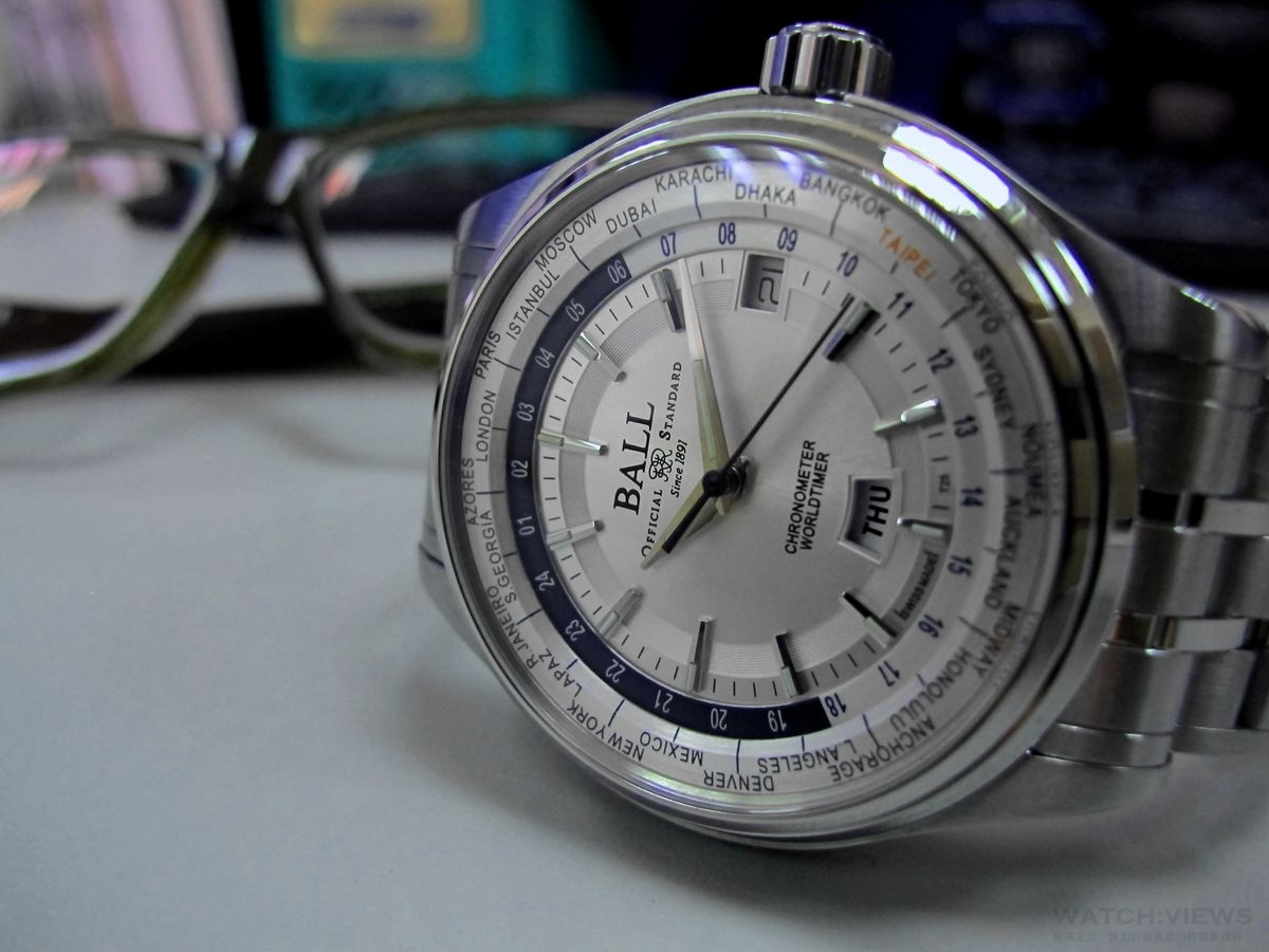 高質感兼具實用機能性Ball Watch Trainmaster Worldtime Chronometer 