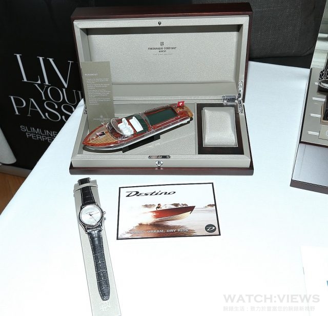 Runabout賽艇系列腕錶僅限量發售2,888 ，均以特別木製錶盒盛載，並配備證書以及精緻賽艇模型。