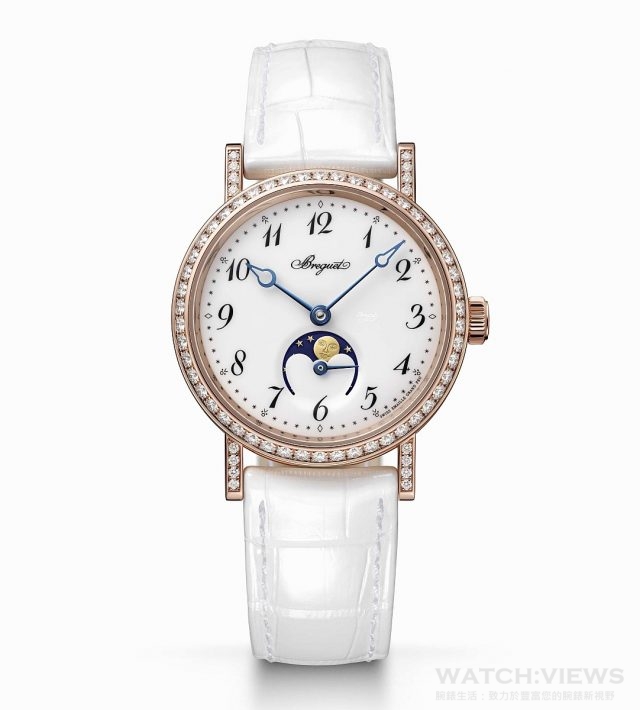 Classique Phase de Lune Dame 9088月相腕錶玫瑰金款，建議售價NT$909,000。