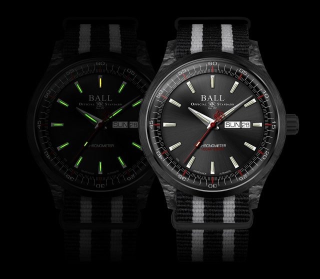 Engineer II Volcano腕錶的刻度、時針和分針共鑲嵌了 15支瑞士3H自體發光微型氣燈。這種尖端的瑞士發光技術被配置於所有波爾腕錶之中，其光亮度更比一般使用其他光源的手錶高達100倍。