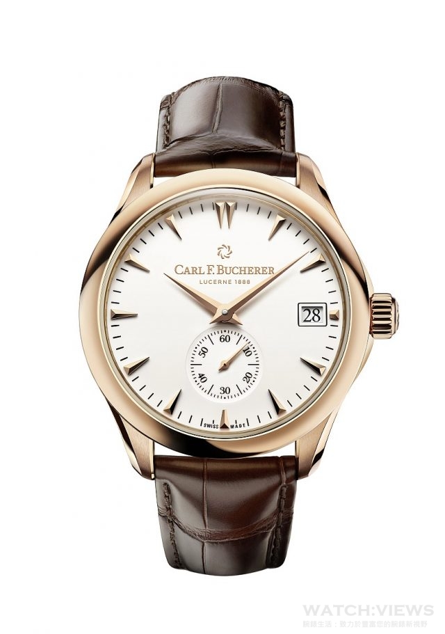 Manero Peripheral 腕錶，造工精緻，設計大方高雅。