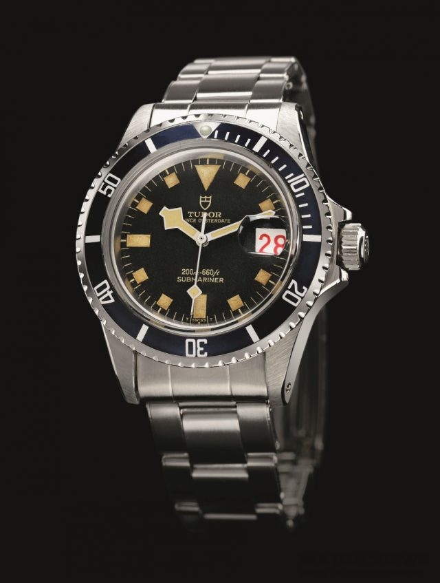 已成為TUDOR獨家特色的「輪盤」日期顯示與「雪花」指針最初出現在1969年的型號7021腕錶上。