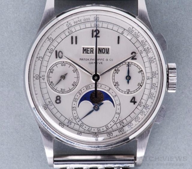 百達翡麗極稀有的不鏽鋼版本萬年曆計時碼錶Ref. 1518十一月十二日(日內瓦時間)在瑞士著名拍賣公司Phillips舉行的冬季拍賣會上，以含佣11,002,000瑞士法郎(約台幣三億五千萬)的高價拍出，一舉刷新世上最貴腕錶(拍賣)紀錄。