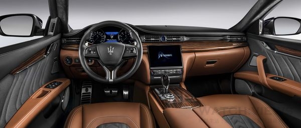 Maserati替Quattroporte注入GranLusso奢華套件。優雅簡約的座艙線條設計。