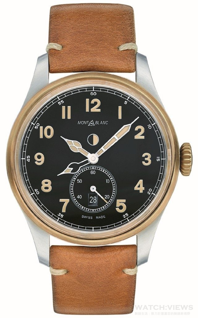 萬寶龍1858系列雙時區自動腕錶，建議售價約NT$176,200。