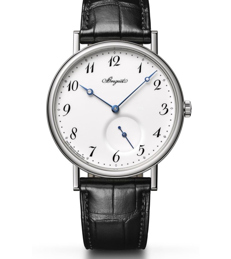 經典系列Classique 7147腕錶，18K白金錶殼，錶徑40毫米，502.3SD自動上鍊機芯，建議售價NTD694,000，另有玫瑰金款式，建議售價 NTD678,000。