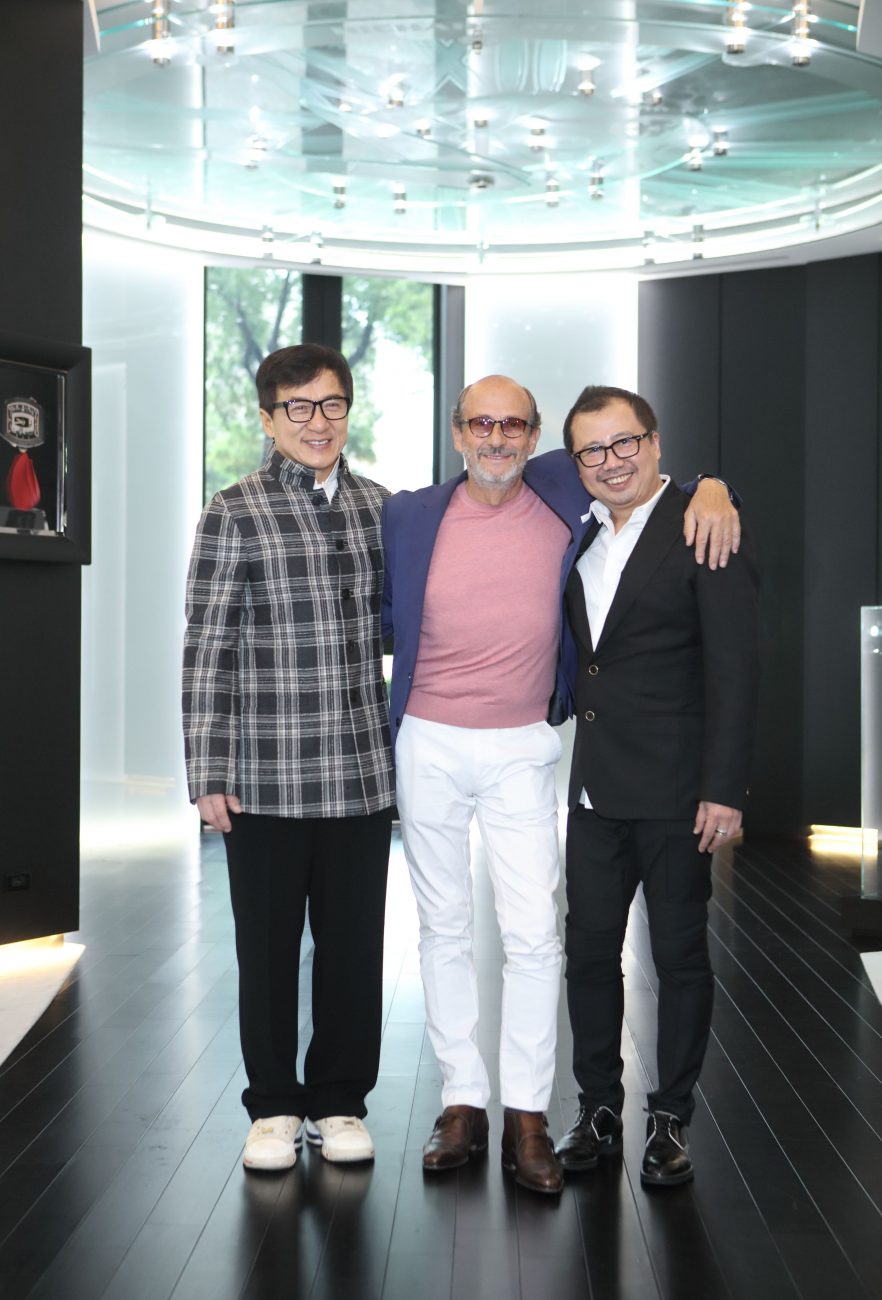 左起：成龍, 品牌創辦人 Richard Mille, 亞太區總裁 Dave Tan