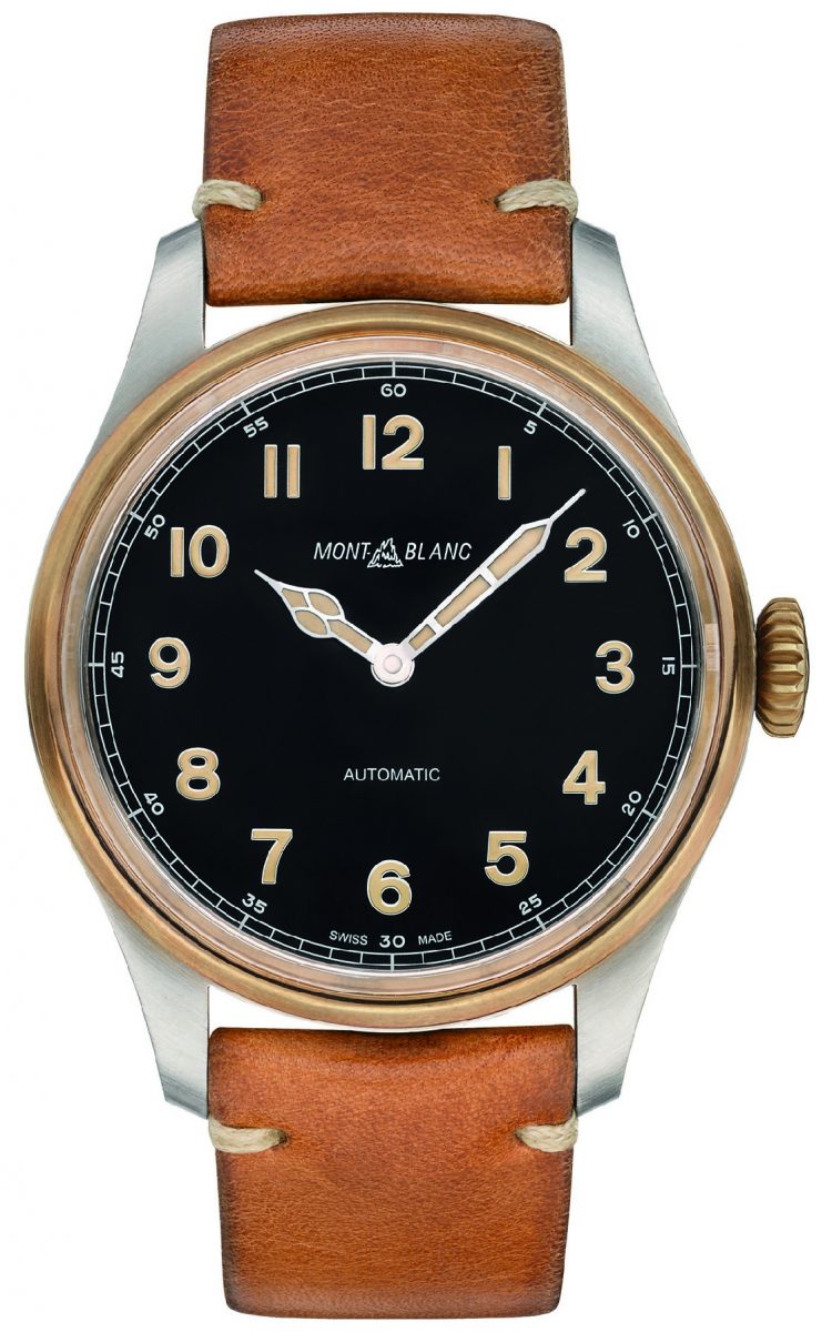 萬寶龍 1858 系列自動腕錶，參考售價 NTD 123,200