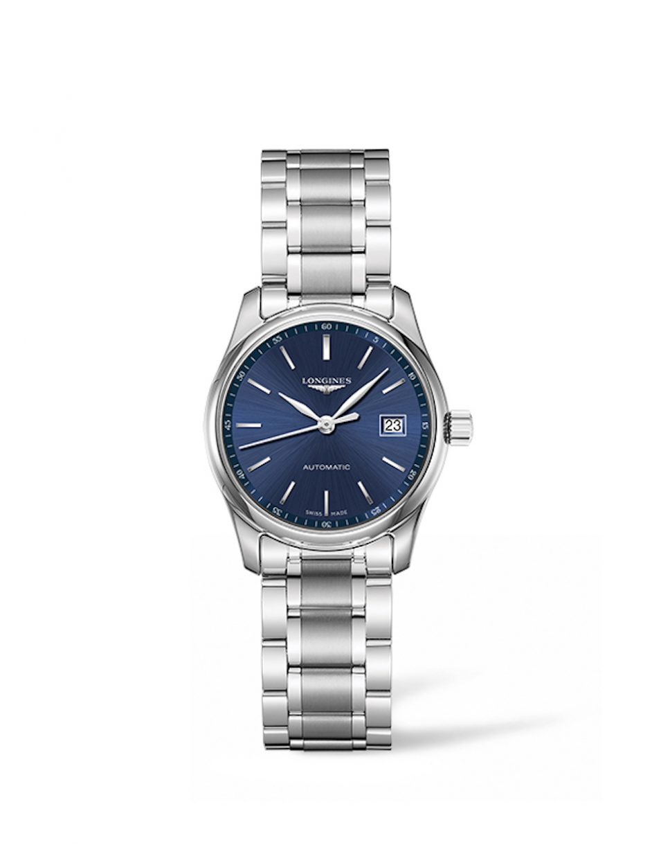 Longines 浪琴表巨擘系列午夜藍不銹鋼腕錶 (L2.257.4.92.6)，錶徑29毫米，參考售價 NT$59,800