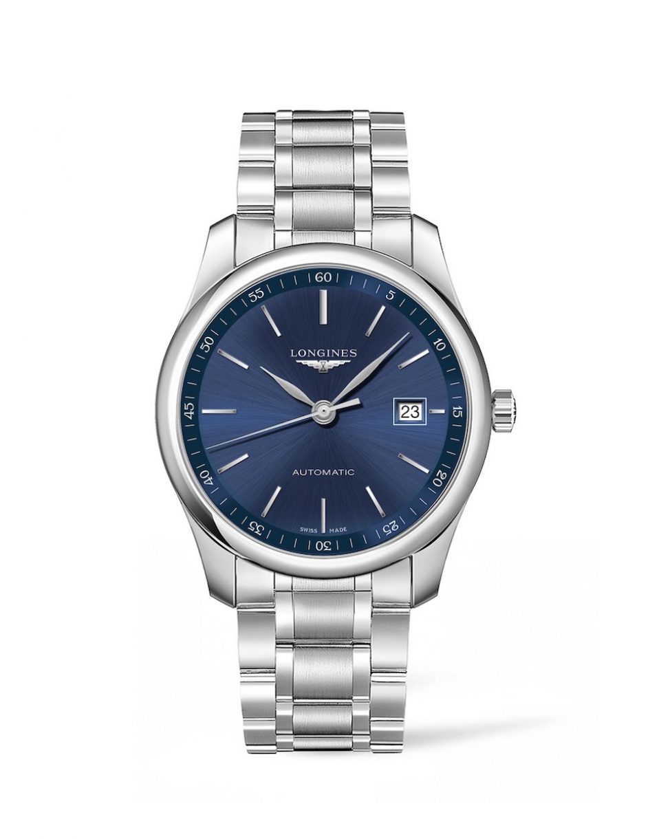 Longines 浪琴表巨擘系列午夜藍不銹鋼腕錶 (L2.793.4.92.6)，錶徑40毫米，參考售價 NT$65,000