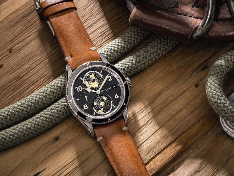 萬寶龍1858 系列世界時間Geosphere 腕錶，建議售價約NTD179,500