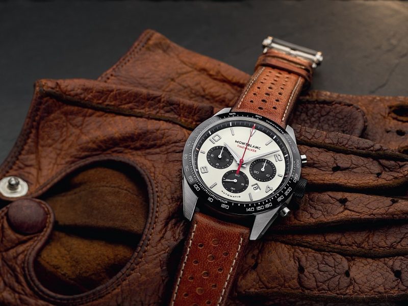 萬寶龍TimeWalker 系列自製機芯計時腕錶，建議售價約NTD172,600