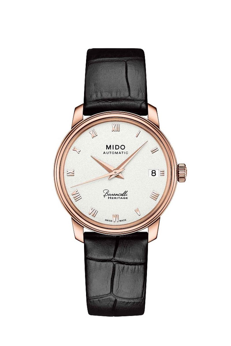 Baroncelli Heritage永恆系列復刻超薄對錶(玫瑰金女錶)，建議售價NTD35,500。
