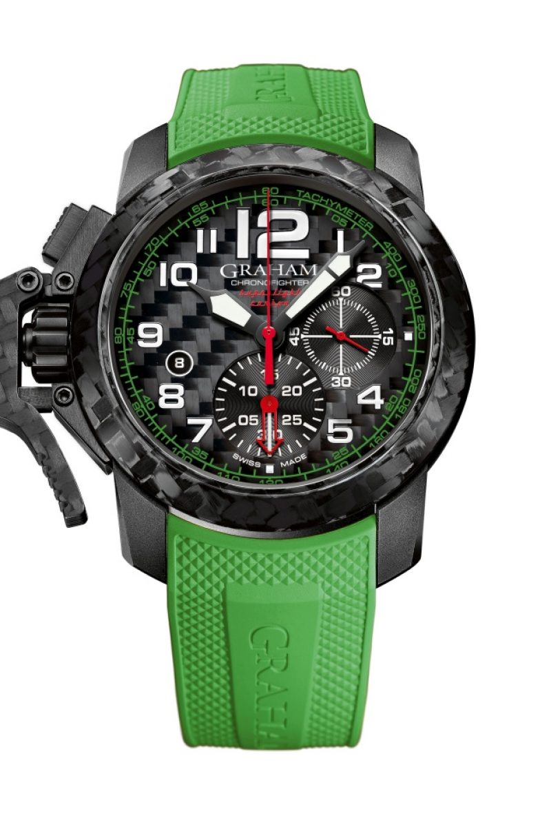 Graham Chronofighter Superlight Carbon高科技輕質碳腕錶