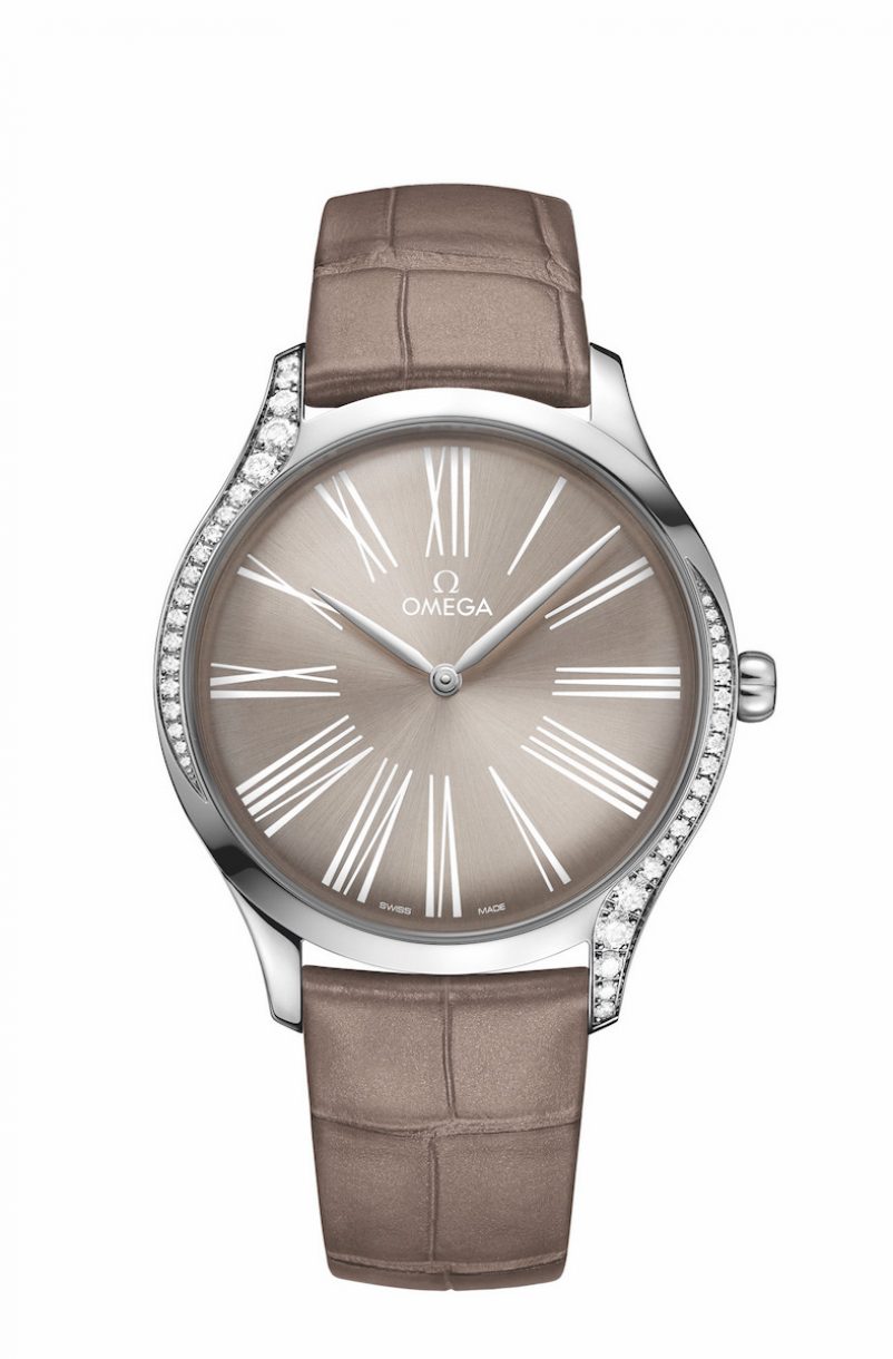 碟飛系列TRÉSOR腕錶不鏽鋼鑲鑽錶款，錶徑39毫米，參考售價NTD166,100。