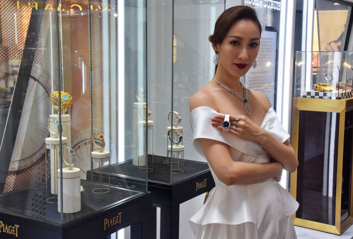 名模李曉涵展演Piaget珠寶與腕錶。