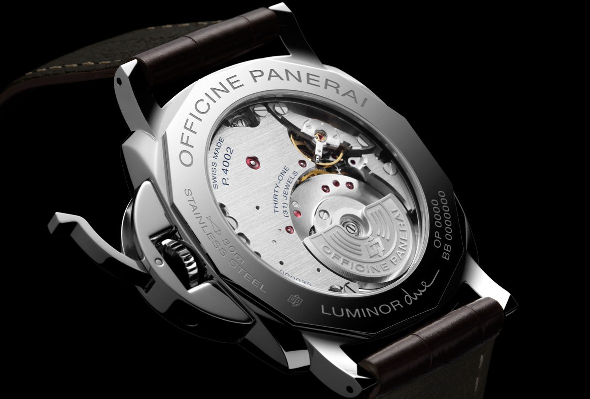 Luminor Due 3 days GMT Power Reserve Automatic Acciaio(PAM00944)錶背